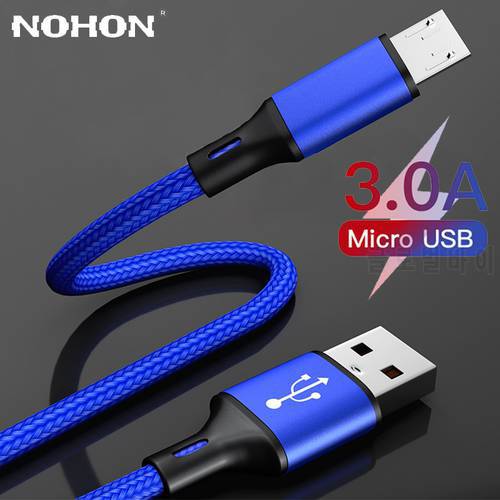USB Cable 3A Fast Charging Micro Data Cord For Huawei Samsung Xiaomi Android Mobile Phone Accessories Charger Long Short 2m 3m