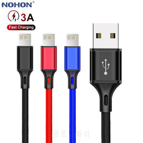 1 2 3 m USB Charger Cable For iPhone 13 12 11 Pro Max X XR XS 8 7 6 6s Plus Fast Charging USB Data Wire Cord Mobile Phone Cables
