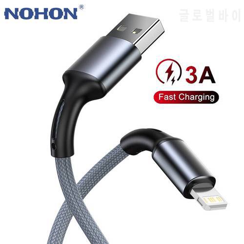 USB Cable For iPhone 11 12 Pro X XS Max 8 7 6 6s Plus SE Apple iPad Fast Charging Data Charger 2m 3m Mobile Phone Cord Long Wire