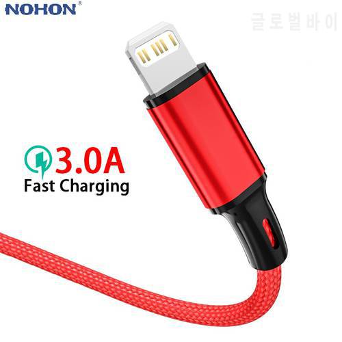 USB Cable For iPhone 13 12 11 Pro Max XS X 6 7 8 Plus SE Apple iPad Lighting 3A Fast Charge Phone Cord Long Charger Data Wire 3M