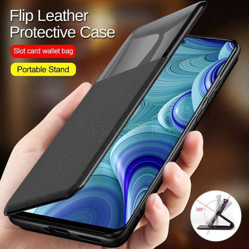 Leather Flip Smart Mirror Case For Infinix 12 Play 12i Hot 11s NFC 10i 11i 10T 11 10 S Note 11 Pro Stand Card Wallet Book Cover