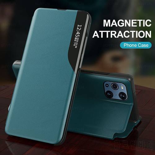 For Oppo Find X3 Pro Case Smart Flip Magnetic Cases Orro Opo FindX3 X3Pro X 3 3X Stand Shockproof Frame Phone Cover Coque Fundas