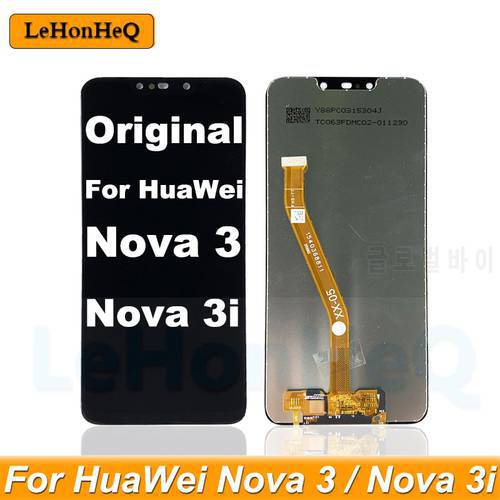 Original LCD For Huawei Nova 3i LCD Display Touch Screen Digitizer Assembly Replacement For Huawei Nova 3 LCD PAR-AL00 PAR-LX1