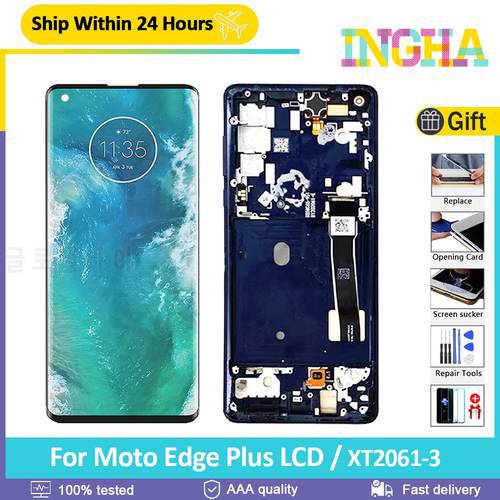 Original For Motorola Moto Edge LCD XT2063-3 Touch Screen Digitizer For Moto Edge+ Display XT2061-3 lcd For Moto Edge plus LCD