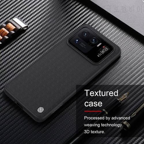 NILLKIN Textured Case For Xiaomi Mi 11 Ultra Nylon Fiber Soft TPU Hard PC Panel Back Cover Phone Case For Xiaomi Mi 11 Lite 5G