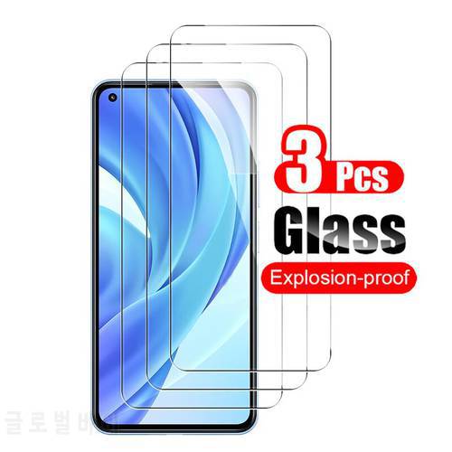 3Pcs Tempered Glass For Xiaomi Mi 11 Lite 5G Mi 11X Pro Mi 11i Mi11 Screen Protector Toughened Glass Shield 2.5D Phone Film 9H