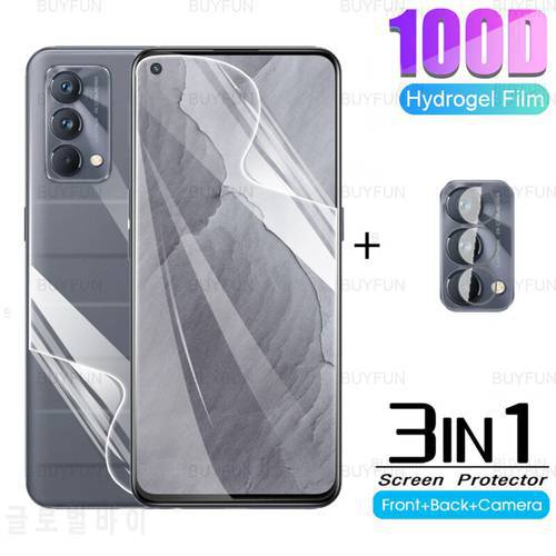 3in1 Hydrogel Film For Realme GT Master Edition 6.43inch Lens Protector For Realme GT Neo Screen Protector soft protect film