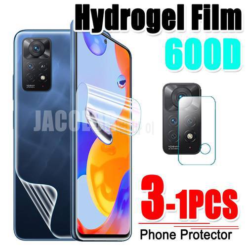 Hydrogel Film For Xiaomi Redmi Note 11 Pro 4G/5G 11E 11S 11T 10 10S 10T 9 9S Screen Gel Protector/Back Safety Film/Camera Glass