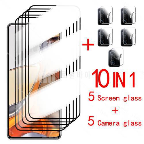 Glass For Xiaomi 11T Pro Glass Tempered Glass for Xiaomi Mi 11T 11X 10T Pro 11 Lite 5G NE Glass Screen Protector Camera Len Film