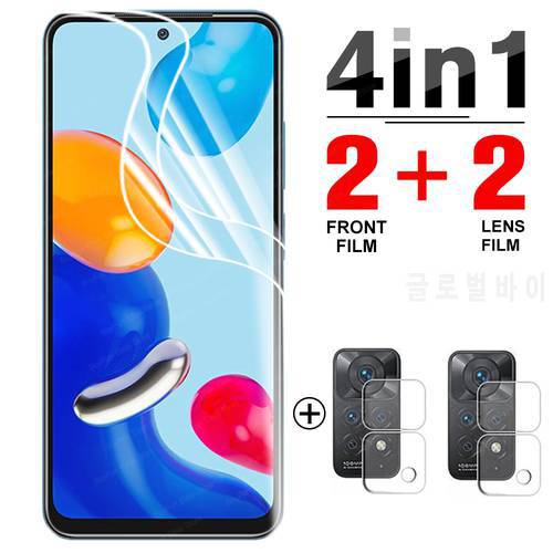 4-in-1 Hydrogel Film For Xiaomi Redmi Note 11 Pro 11S 5G Screen Protector for Redmi Note 11 Pro Plus 5G safety film not glass