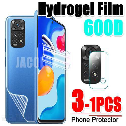 Hydrogel Film For Xiaomi Redmi Note 11 4G 11S 10S 10 Pro 10T Screen Gel Protector/Back Cover Safety Film/Cam Glass Redmy Note11