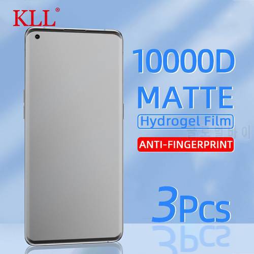 1-3Pcs 10000D Full Cover Matte Hydrogel film for OPPO Reno 6 5 Find X3 X2 Neo A74 A53 Realme GT 8 7 6 Q3 Pro C3 Screen Protector