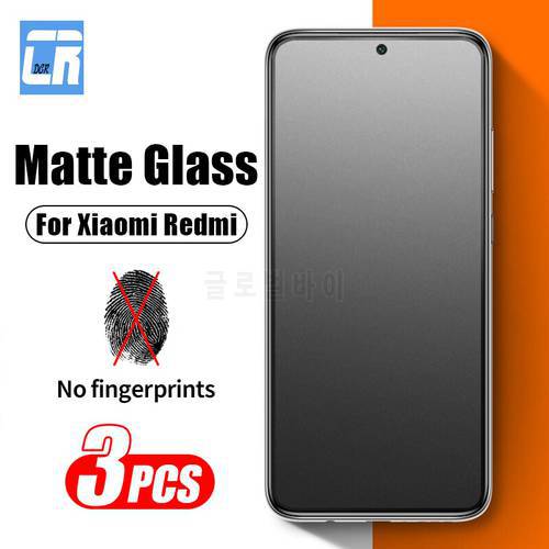 3Pcs Matte Frosted Protective Glass for Xiaomi Poco F3 F4 GT X4 X3 NFC Screen Protector Redmi Note 11 10 Pro 10C K50 K40 Gaming
