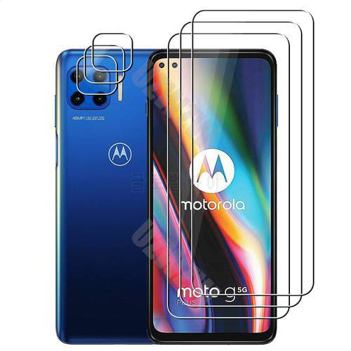 For Motorola Moto G 5G Plus Camera Lens Film and Phone Protective Tempered Glass Screen Protector