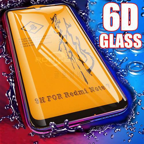 6D Full Glue Cover Tempered Glass For Xiaomi Pocophone F1 Mi 9 8 SE A2 Lite Max 3 Redmi Note 7 6 5 Pro Screen Protector Film
