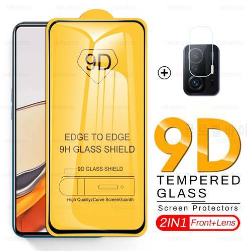 9D Full Glue Glass for Xiaomi 11T Pro Screen Protector Camera Lens Film Xiaomi11T Xiomi Mi11T Mi 11 T Pro Protective Glas My T11