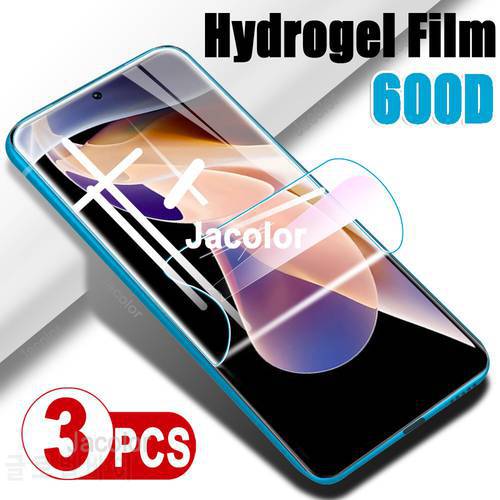 3PCS Screen Gel Protector For Xiaomi Redmi Note 10 Pro Max 10s 9 9s Phone Cover Soft Film Redmy Note10Pro Note9Pro Hydrogel Film