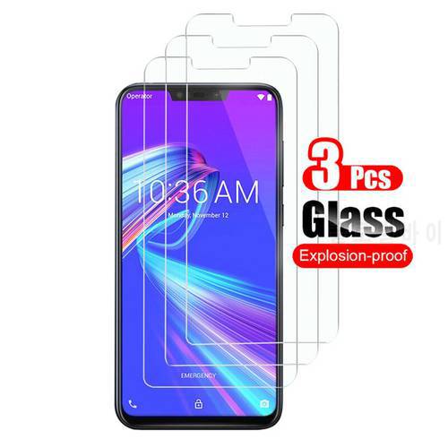 3Pcs Tempered Glass For Asus Zenfone Max Pro (M2) ZB631KL ZB633KL Screen Protector Guard 9H Toughened Protective Film 0.26mm