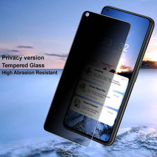 Anti-spy Privacy Tempered Glass Film Cover Screen Protector For Realme 6 6i 6s 6 Pro 7 8 8i 8s Realme X XT X2 X3 X7 Max X7 Pro