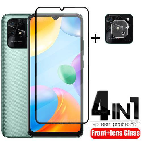 4-in-1 For Xiaomi Redmi 10C Glass For Redmi 10C Tempered Glass 9H Protective Screen Protector For Redmi 9 10 C 9C 10C Lens Glass