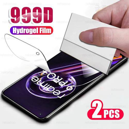 2PCS 999D Curved Soft Hydrogel Film For Realme 9 Pro Plus Pro+ 9i Screen Protector Not Glass Realme9i Realm Relme Realmi 9 Pro +
