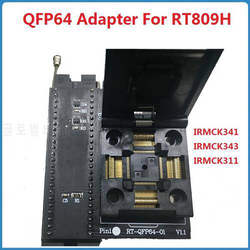 QFP64 Adapter For RT809H Universal Programmer Burning Seat Inverter Air Conditioner MCU IRMCK341 IRMCK343 IRMCK311 Socket