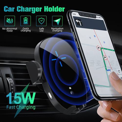 Automatic Car Wireless Charger Car Phone Holder For iPhone 13 12 11 Samsung Xiaomi Car Mount Holder Fast Charging Phone Stand