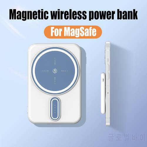 10000mAh MacSafe Magnetic Wireless Power Bank External Portable Battery for iPhone 12 13 Pro Max Mini Powerbank