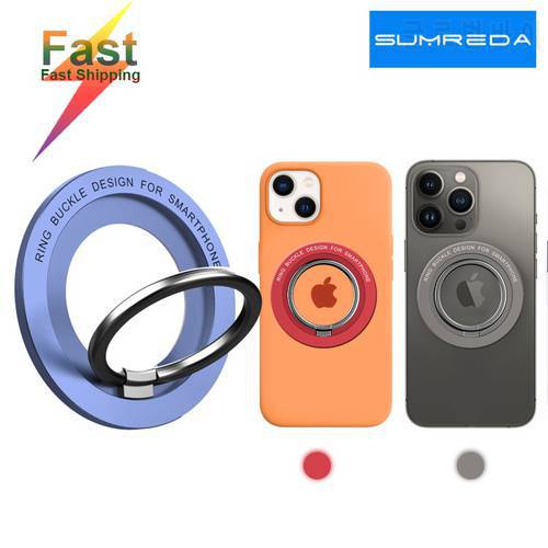 Magnetic Phone Ring Holder For iPhone 13Pro Max Macsafe Ring Stand Function Built In Phone Case Kick Mount For iPhone Macsafe