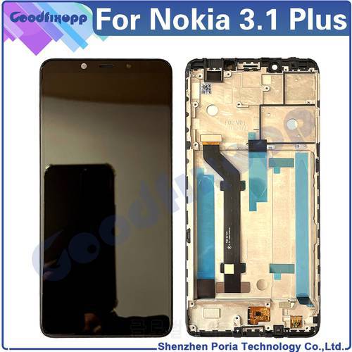 For Nokia 3.1 Plus LCD Display Touch Screen Digitizer Assembly For Nokia 3.1Plus TA-1118 TA-1125 TA-1113 TA-1117 TA-1124 TA-1125