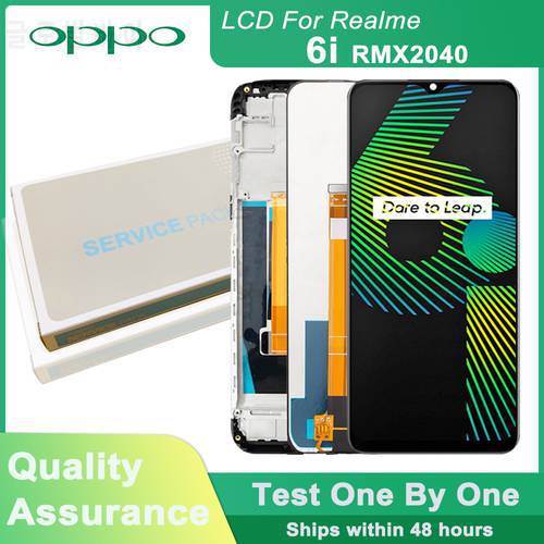 Original 6.5&39&39 LCD Display for Oppo Realme 6i LCD touch screen digitizer assembly for Realme 6i RMX2040 LCD Replaceable parts