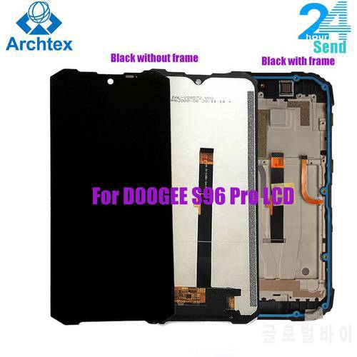 6.22 inch For Original DOOGEE S96 Pro LCD Display With Frame+ Touch Screen Digitizer Assembly Replacement Glass