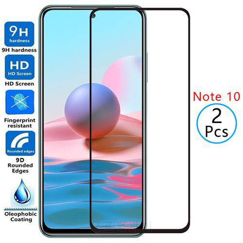 9d protective tempered glass on redmi note 10 4g 5g screen protector for xiaomi readmi note10 not not10 safety film redmy remi