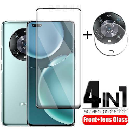 4-in-1 For Honor Magic 4 Pro Glass For Honor Magic 4 Pro Glass 9H Full Screen Protector For Huawei Honor Magic 4 Pro Lens Film