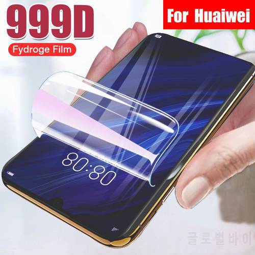 Protective Hydrogel Film For Huawei P10 Lite P20 P30 Pro Mate 10 20 30 Pro P Smart 2019 Screen Protector Full Cover No Glass