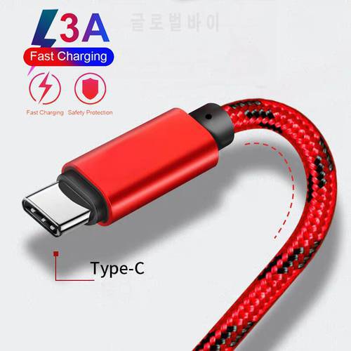 3A USB C Cable For Samsung A32 A52 A72 A12 A42 5G Fast Charging Type-C USB Cable For OPPO A74 A94 A54 A52 A72 Reno 5 4 3 2 Z Pro