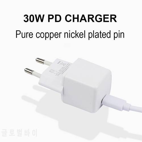 30W PD fast charge wall Adapter Quick Charge US EU plug usb C charger For iPhone 13 12 Xs Huawei Xiaomi Samsung Phone Charger