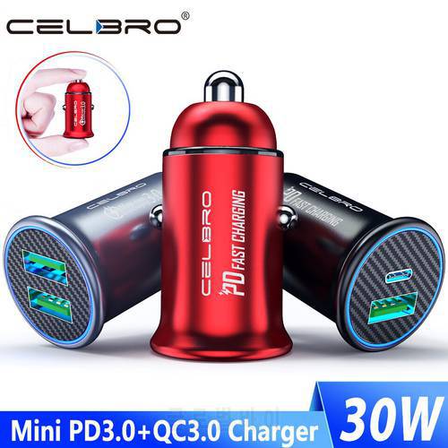 Mini USB Car Charger Dual USB Phone Car Charger Fast Charging Auto Charger for iPhone Samsung Xiaomi QC4.0 PD CarCharger