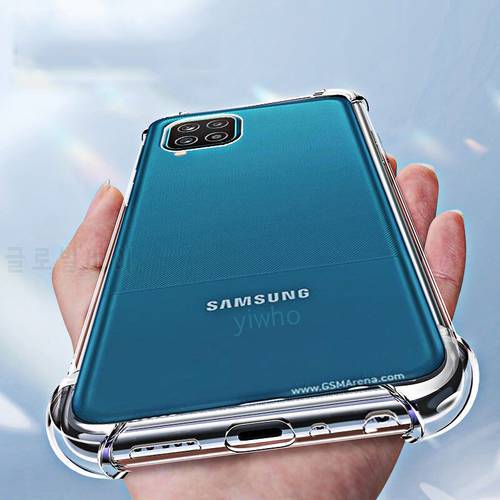 Luxury Silicone Clear Phone Case for Samsung Galaxy A12 A52s M52 S21 S20 FE Note 20 Ultra A52 A51 A71 A32 A22 Shockproof Cover
