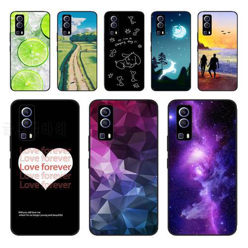 Phone Case For Vivo Y72 5G Case Painted Silicone Soft Painted Funda for vivo Y72 5G Y 72 TPU Bumper Coque for Vivo V2041 Cover