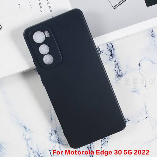 For Motorola Edge 30 5G 2022 Back Cover Camera Protection Silicone Case For Moto E32 E32S E30 E40 G52 Soft Black TPU Phone Case