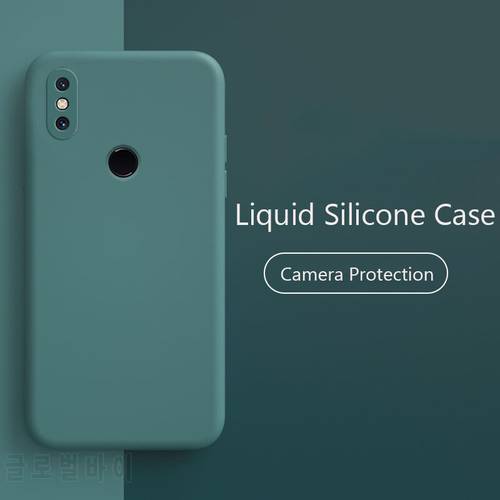 Luxury Liquid Silicone Phone Case For Xiaomi Mi A2 Mix 2S Mix 3 Mi 8 Mi 9 Mi 10 SE Redmi Note 7 8 Pro Soft Cover Coque Fundas