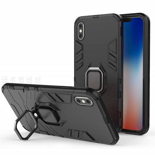 Luxury Armor Ring Case For iPhone 6 7 8 Plus Case Magnetic Anti-Fall Shockproof Full Back Case For iPhone 5 5S Se Xs Max XR case