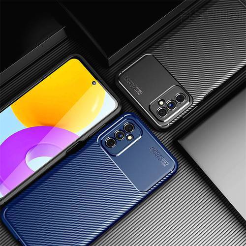 For Samsung Galaxy M52 5G Case Carbon Fiber Armor Rubber Bumper Cover For Samsung Galaxy M52 5G Case for Samsung Galaxy M52 5G