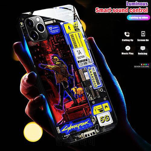 LED Flash Call Light Up Phone Case For Oppo Reno 5 Lite 7 6 5 Pro 7 4SE Find X5 X3 Pro X3 Neo Lite Smart Control Luminous Covers