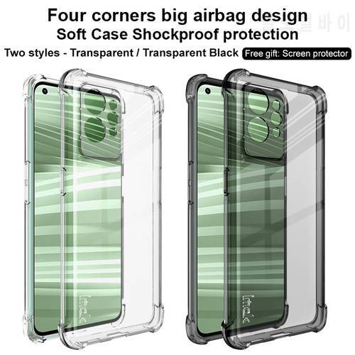 IMAK Airbag 360 Protect For Realme GT2 PRO GT Neo 2 Clear Shockproof Soft Gel TPU Back Cover Case Crystal
