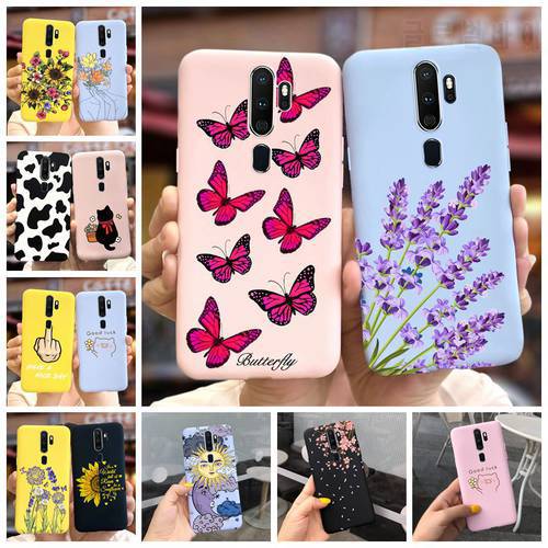 For Oppo A9 A5 2020 Case A11X Soft Silicone Stylish Flower Cartoon Cover For Oppo A5 (2020) A9 2020 A11X Cases Fundas 6.5&39&39 Capa