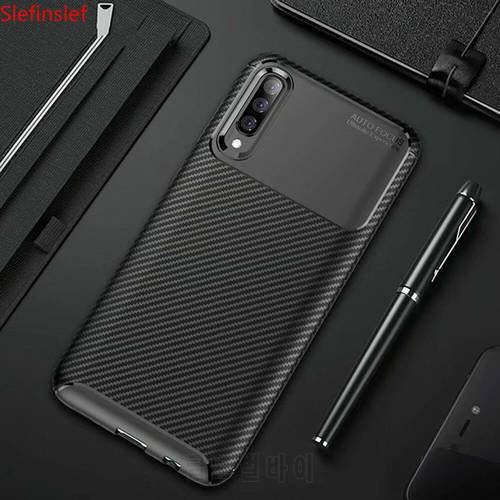 For Samsung Galaxy A70 A50 Case Carbon fiber Cover 360 Full Protection Phone Case For Samsung A 70 50 Cover Shockproof Bumper
