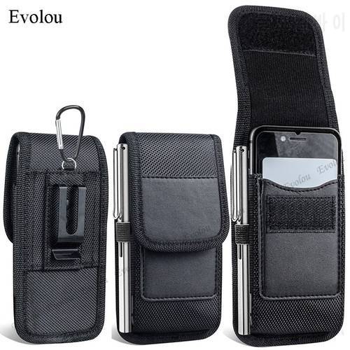 Phone Bag For Samsung A22 4G 5G M32 A03S S21 FE Note 20 Ultra A32 A52 A72 A51 A71 Case Belt Clip Holster Oxford Cloth Waist Bag