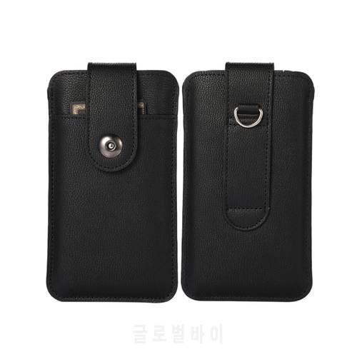 Universal Holster Belt Phone Case 5.2-7.2 inch For Samsung S21 S20 S10 Plus Note 20 10 9 For Iphone Smartphone Leather Waist Bag